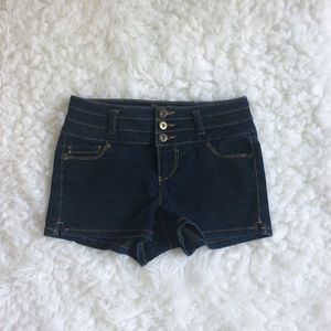 High waist denim shorts
